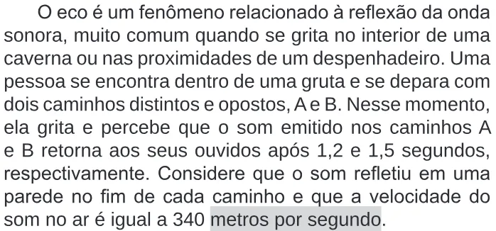 Trecho original com figura, tabela ou fórmula da questão 126 do ENEM 2020 - 2º Dia – Caderno 11 – Laranja (braile e ledor) – Reaplicação/PPL.