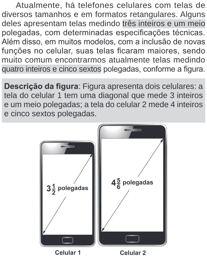 Trecho original com figura, tabela ou fórmula da questão 176 do ENEM 2024 - 2º Dia – Caderno 11 – Laranja (braile e ledor) – Aplicação Regular.