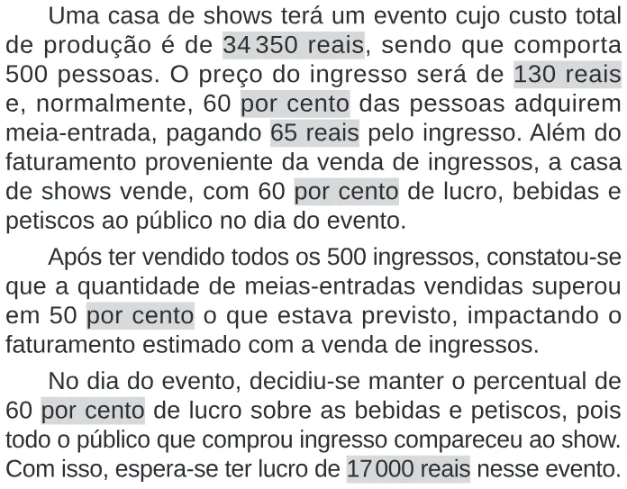 Trecho original com figura, tabela ou fórmula da questão 148 do ENEM 2024 - 2º Dia – Caderno 11 – Laranja (braile e ledor) – Aplicação Regular.