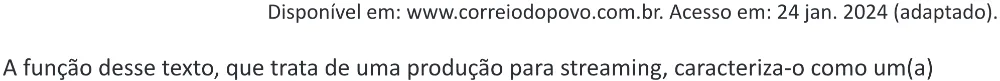 Trecho original com figura, tabela ou fórmula da questão 33 do ENEM 2025 - 1º Dia – Caderno 9 – Laranja (Braile e ledor) – Reaplicação - (Ampliada).