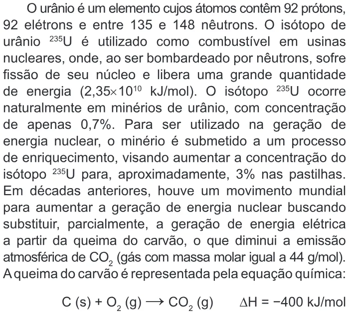 Trecho original com figura, tabela ou fórmula da questão 47 do ENEM 2015 - 1º Dia - Caderno 10 - Branco – Reaplicação/PPL.