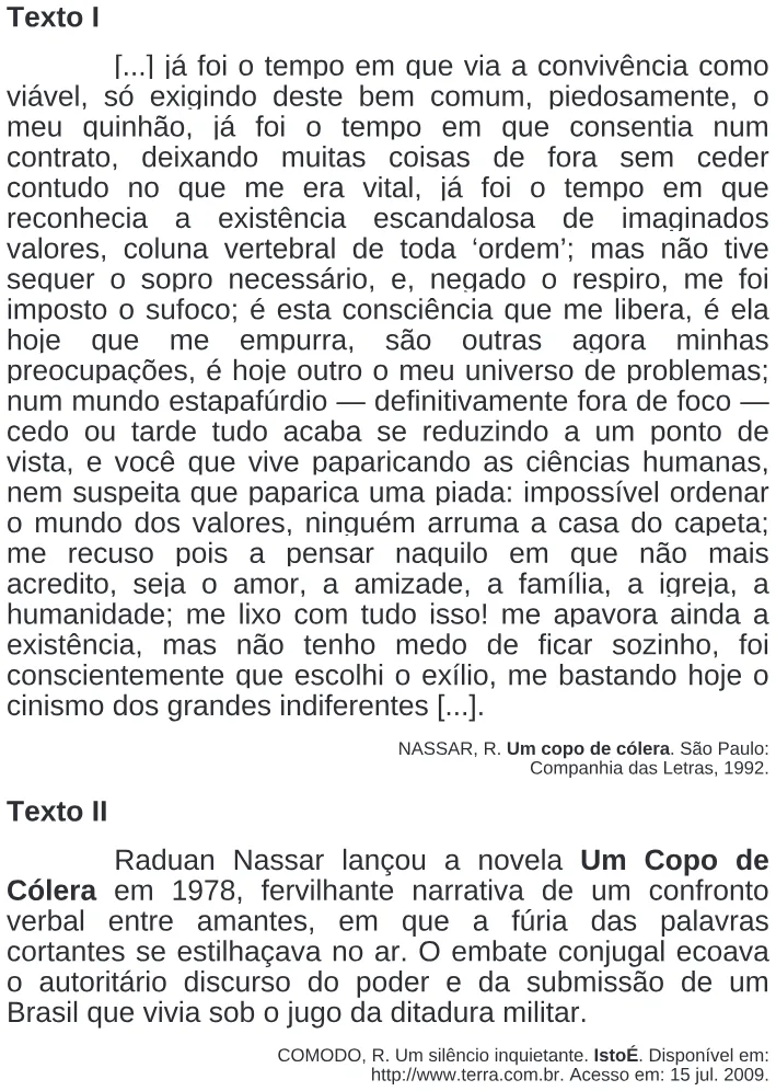 Trecho original com figura, tabela ou fórmula da questão 132 do ENEM 2009 - 2º Dia - Caderno 6 - Cinza.