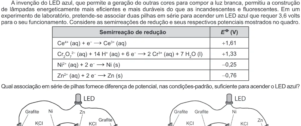 Trecho original com figura, tabela ou fórmula da questão 117 do ENEM 2017 - 2º Dia - Caderno 5 - Amarelo – Aplicação regular.