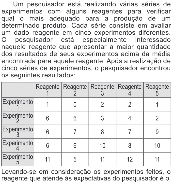 Trecho original com figura, tabela ou fórmula da questão 164 do ENEM 2014 - 2º Dia - Caderno 8 - Rosa – Aplicação regular.