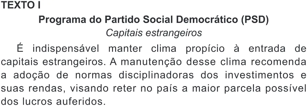 Trecho original com figura, tabela ou fórmula da questão 61 do ENEM 2018 - 1º Dia - Caderno 1 - Azul (Superampliada) – Aplicação regular.