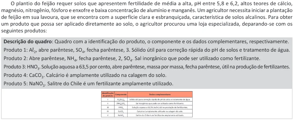 Trecho original com figura, tabela ou fórmula da questão 119 do ENEM 2025 - 2º Dia – Caderno 11 – Laranja (Braile e ledor) – Aplicação Regular - (Ledor) - Belém, Ananindeua e Marituba.