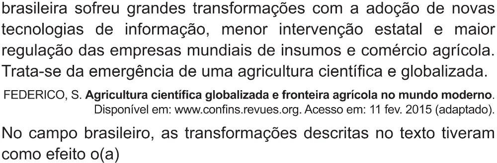 Trecho original com figura, tabela ou fórmula da questão 74 do ENEM 2021 - 1º Dia – Caderno 2 – Amarelo (Superampliada) – Reaplicação/PPL/Segunda Oportunidade.