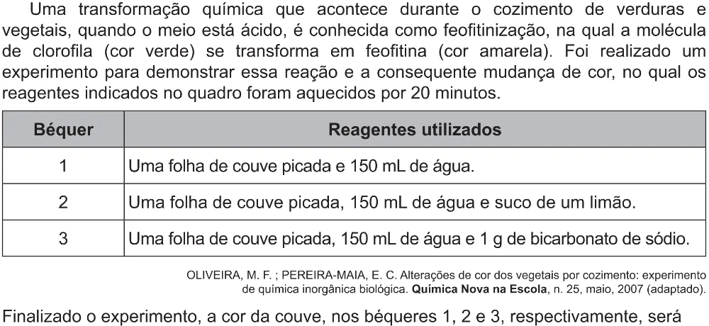 Trecho original com figura, tabela ou fórmula da questão 124 do ENEM 2021 - 2º Dia – Caderno 5 – Amarelo (Ampliada) – Reaplicação/PPL/Segunda Oportunidade.