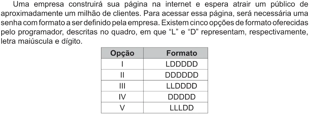 Trecho original com figura, tabela ou fórmula da questão 140 do ENEM 2017 - 2º Dia - Caderno 5 – Amarelo(Ampliada) – Aplicação regular.