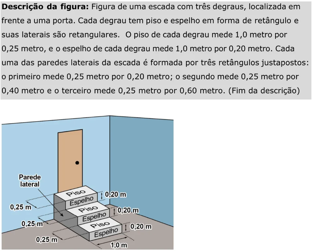 Trecho original com figura, tabela ou fórmula da questão 139 do ENEM 2023 - 2º Dia – Caderno 11 – Laranja (braile e ledor) – Aplicação Regular - Caderno 11 – Laranja – Leitor de tela (NVDA) - Matemática e suas Tecnologias.