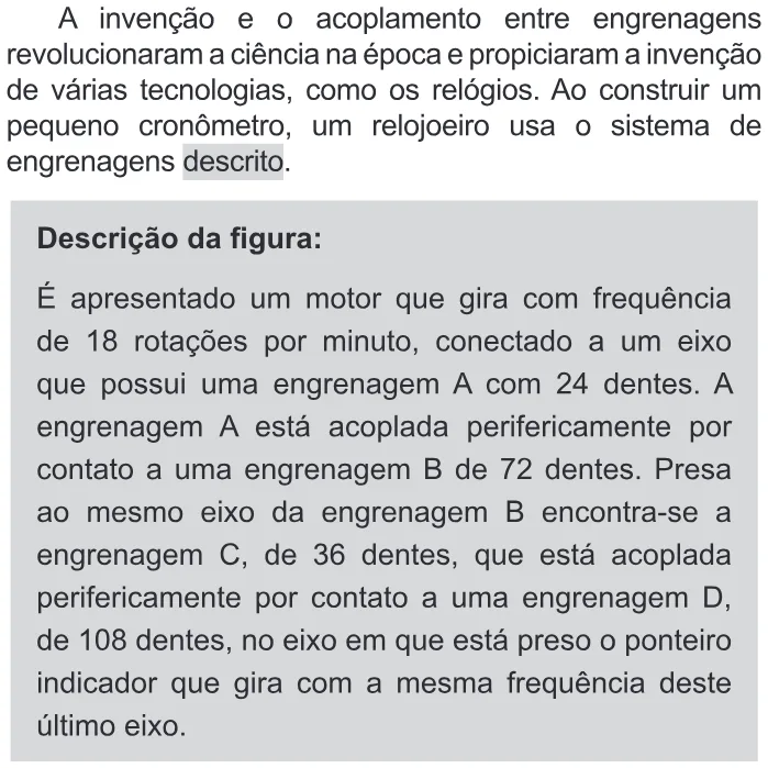 Trecho original com figura, tabela ou fórmula da questão 74 do ENEM 2016 - 1º Dia - Caderno 3 - Branco – Aplicação regular - Ledor.