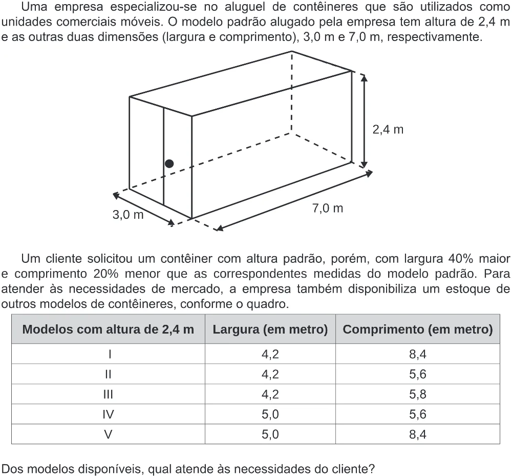 Trecho original com figura, tabela ou fórmula da questão 177 do ENEM 2019 - 2º Dia – Caderno 5 – Amarelo (Ampliada) – Reaplicação/PPL.