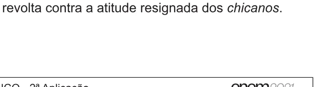 Alternativa E da questão 2 (espanhol) do ENEM 2021 - 1º Dia – Caderno 3 – Branco – Reaplicação/PPL/Segunda Oportunidade.