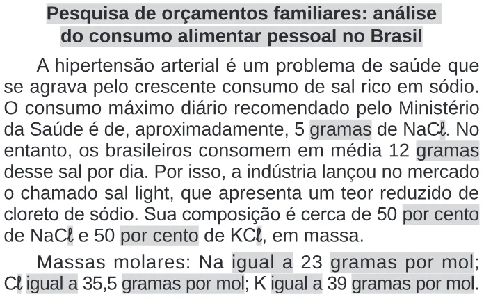 Trecho original com figura, tabela ou fórmula da questão 122 do ENEM 2024 - 2º Dia – Caderno 11 – Laranja (braile e ledor) – Reaplicação/PPL.