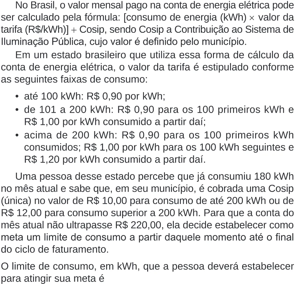 Trecho original com figura, tabela ou fórmula da questão 153 do ENEM 2024 - 2º Dia – Caderno 8 – Verde (Superampliada) – Reaplicação/PPL.