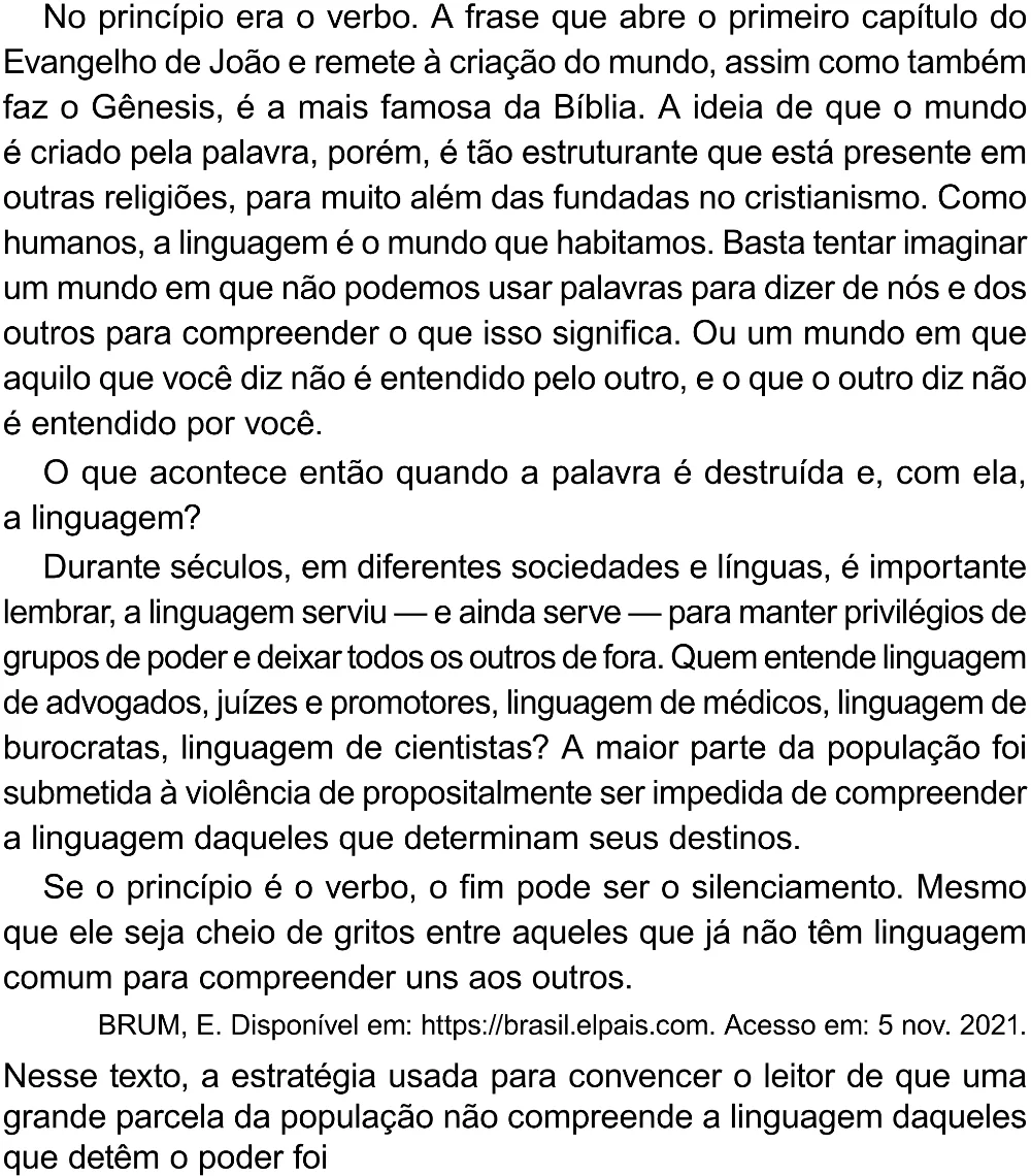 Trecho original com figura, tabela ou fórmula da questão 31 do ENEM 2023 - 1º Dia – Caderno 10 – Verde (Libras) – Aplicação Regular - (Superampliada).