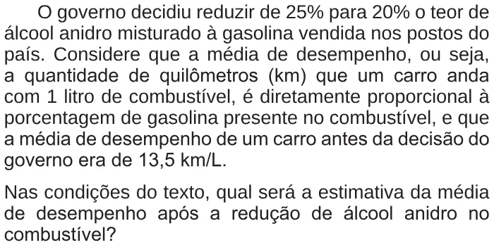 Trecho original com figura, tabela ou fórmula da questão 146 do ENEM 2017 - 2º Dia - Caderno 5 - Amarelo – Reaplicação/PPL.