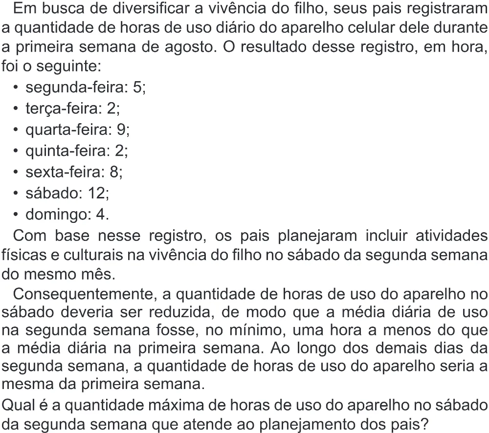 Trecho original com figura, tabela ou fórmula da questão 139 do ENEM 2022 - 2º Dia – Caderno 6 – Cinza (Superampliada) – Reaplicação/PPL.