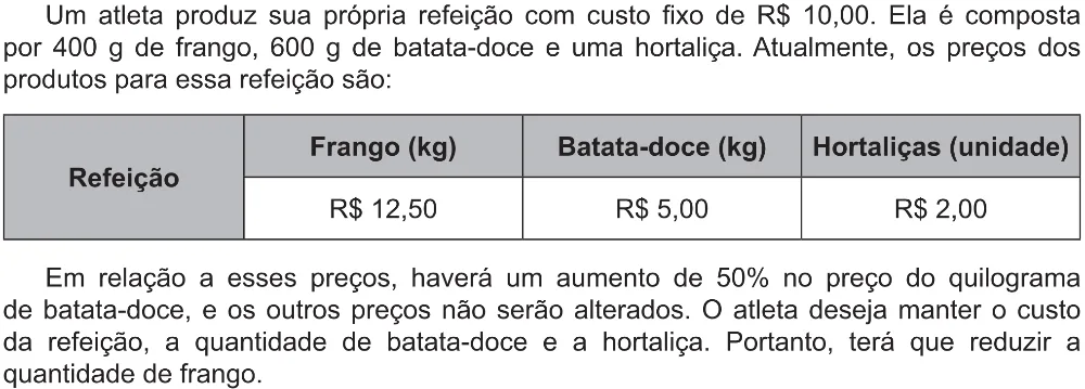 Trecho original com figura, tabela ou fórmula da questão 160 do ENEM 2021 - 2º Dia – Caderno 12 – Verde (Libras – Ampliada) – Aplicação Regular.
