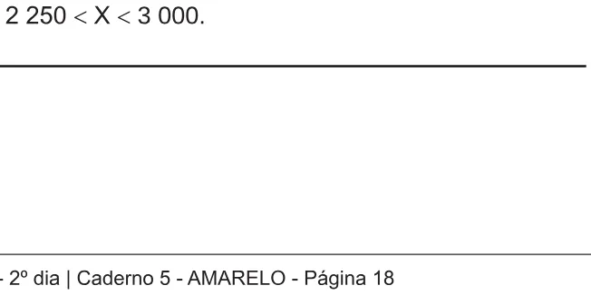 Alternativa E da questão 144 do ENEM 2018 - 2º Dia - Caderno 5 - Amarelo – Aplicação regular.