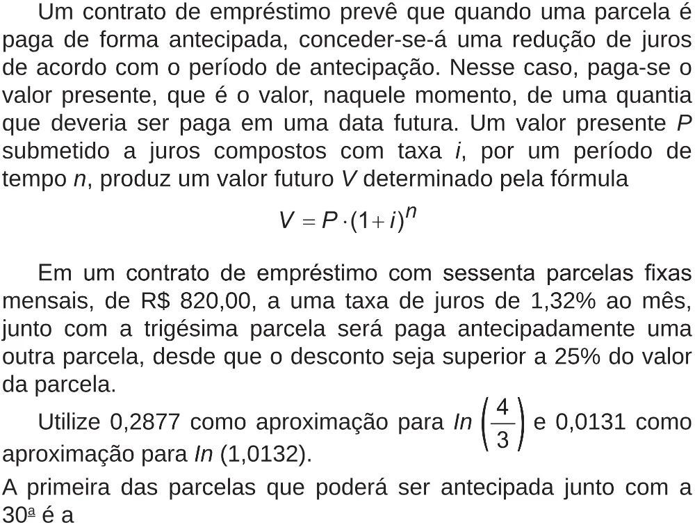 Trecho original com figura, tabela ou fórmula da questão 165 do ENEM 2018 - 2º Dia - Caderno 5 – Amarelo (Superampliada) – Aplicação regular.