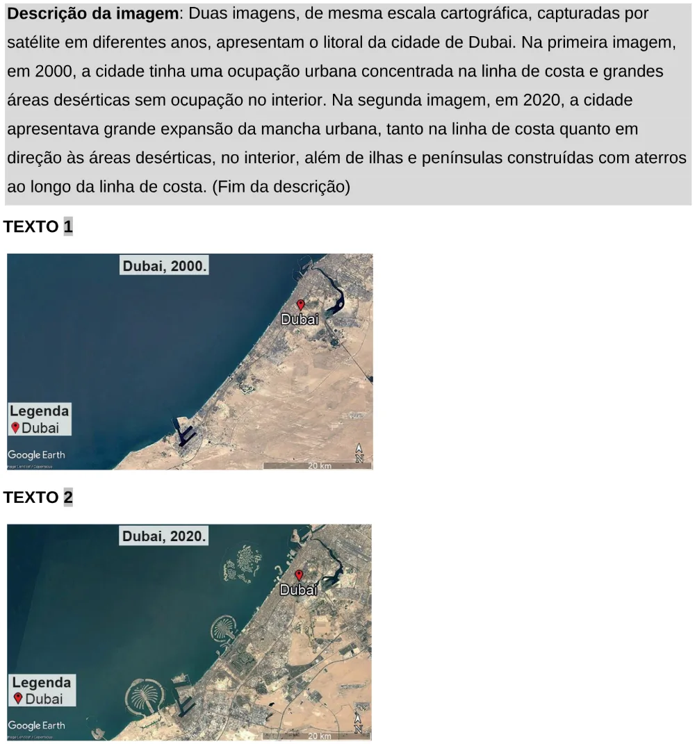 Trecho original com figura, tabela ou fórmula da questão 72 do ENEM 2024 - 1º Dia – Caderno 9 – Laranja (Braile e ledor) – Aplicação Regular - Leitor de tela (NVDA).