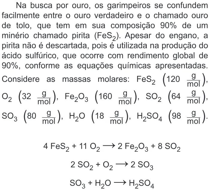 Trecho original com figura, tabela ou fórmula da questão 104 do ENEM 2019 - 2º Dia – Caderno 6 – Cinza – Reaplicação/PPL.