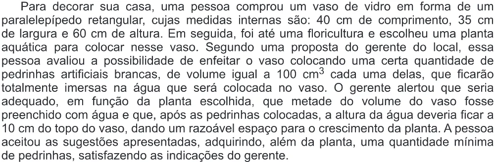 Trecho original com figura, tabela ou fórmula da questão 176 do ENEM 2019 - 2º Dia – Caderno 5 – Amarelo (Ampliada) – Reaplicação/PPL.
