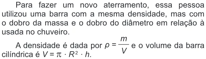 Trecho original com figura, tabela ou fórmula da questão 176 do ENEM 2014 - 2º Dia – Caderno 6 – Cinza – Reaplicação/PPL.