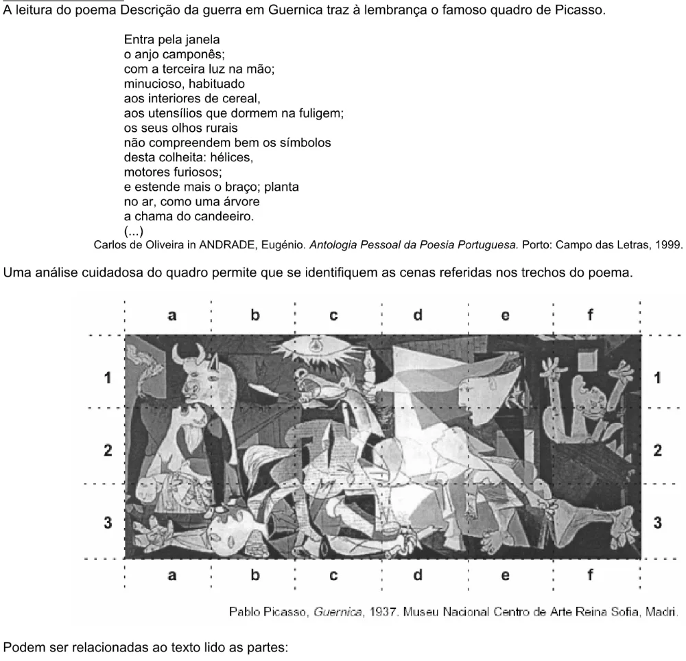 Trecho original com figura, tabela ou fórmula da questão 46 do ENEM 2002 - Caderno Amarelo.