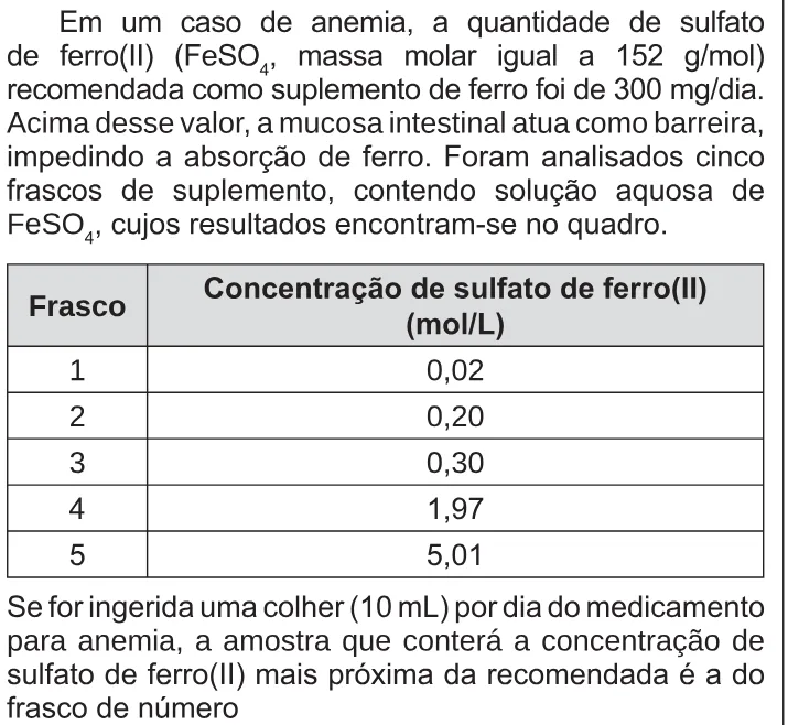 Trecho original com figura, tabela ou fórmula da questão 63 do ENEM 2014 - 1º Dia – Caderno 3 – Branco – Reaplicação/PPL.