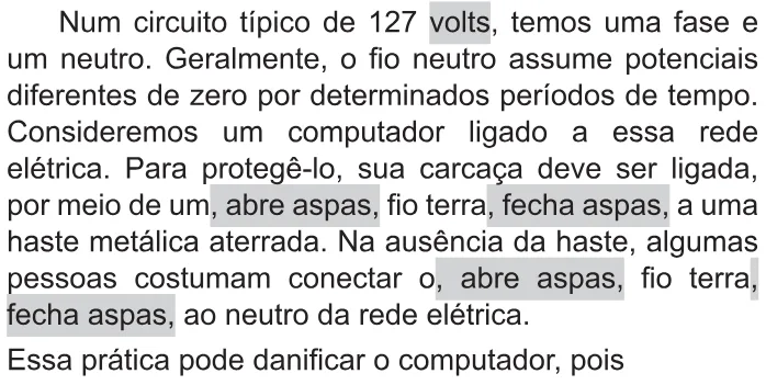 Trecho original com figura, tabela ou fórmula da questão 118 do ENEM 2021 - 2º Dia – Caderno 11 – Laranja (braile e ledor) – Reaplicação/PPL/Segunda Oportunidade.