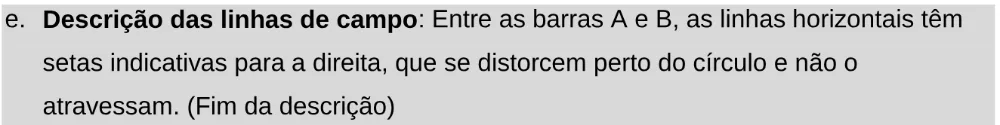 Alternativa E da questão 128 do ENEM 2024 - 2º Dia – Caderno 11 – Laranja (braile e ledor) – Aplicação Regular - Leitor de tela (NVDA).