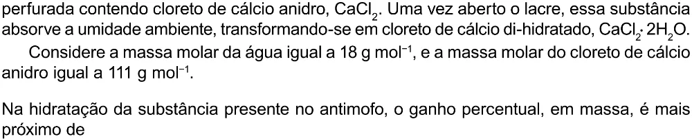 Trecho original com figura, tabela ou fórmula da questão 135 do ENEM 2023 - 2º Dia – Caderno 8 – Rosa – Aplicação Regular - (Ampliada).