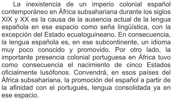 Trecho original com figura, tabela ou fórmula da questão 92 (espanhol) do ENEM 2014 - 2º Dia – Caderno 6 – Cinza – Terceira aplicação.