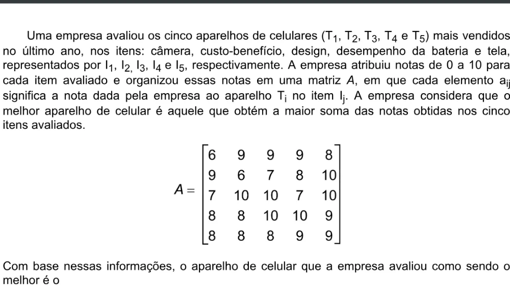 Trecho original com figura, tabela ou fórmula da questão 159 do ENEM 2020 - 2º Dia - Caderno 5 – Amarelo – Aplicação digital.