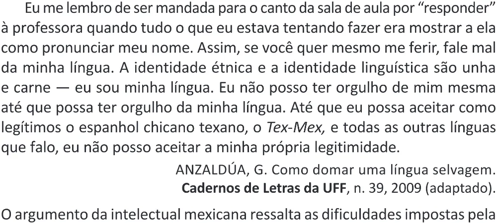 Trecho original com figura, tabela ou fórmula da questão 50 do ENEM 2025 - 1º Dia – Caderno 9 – Laranja (Braile e ledor) – Aplicação Regular - (Superampliada) - Belém, Ananindeua e Marituba.
