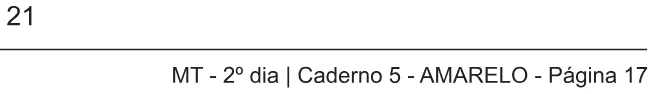 Alternativa E da questão 142 do ENEM 2018 - 2º Dia - Caderno 5 - Amarelo – Aplicação regular.