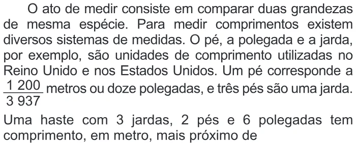Trecho original com figura, tabela ou fórmula da questão 176 do ENEM 2016 - 2º Dia - Caderno 14 - Cinza – Reaplicação/PPL.