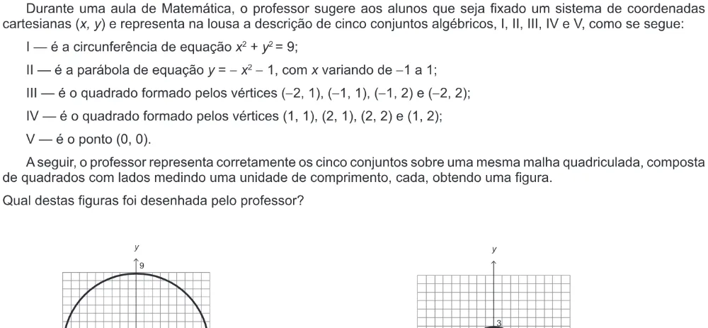 Trecho original com figura, tabela ou fórmula da questão 143 do ENEM 2013 - 2º Dia - Caderno 6 - Cinza – Aplicação regular.