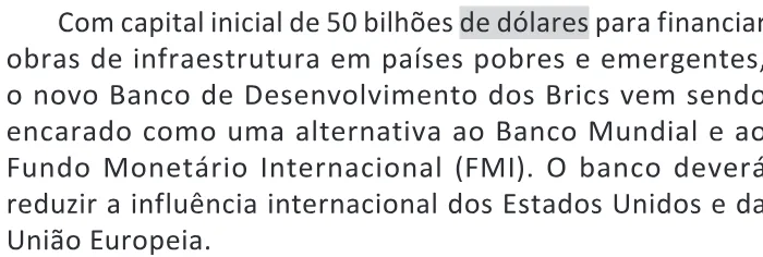 Trecho original com figura, tabela ou fórmula da questão 83 do ENEM 2025 - 1º Dia – Caderno 9 – Laranja (Braile e ledor) – Reaplicação - (Ledor).