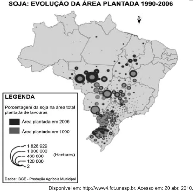 Trecho original com figura, tabela ou fórmula da questão 8 do ENEM 2010 - 1º Dia – Caderno 3 – Branco – Reaplicação/PPL.