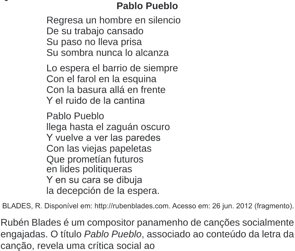 Trecho original com figura, tabela ou fórmula da questão 5 (espanhol) do ENEM 2020 - 1º Dia - Caderno 4 – Rosa (Superampliada) – Aplicação Regular.
