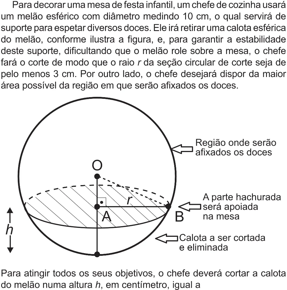 Trecho original com figura, tabela ou fórmula da questão 180 do ENEM 2017 - 2º Dia - Caderno 5 – Amarelo (Superampliada) – Aplicação regular.