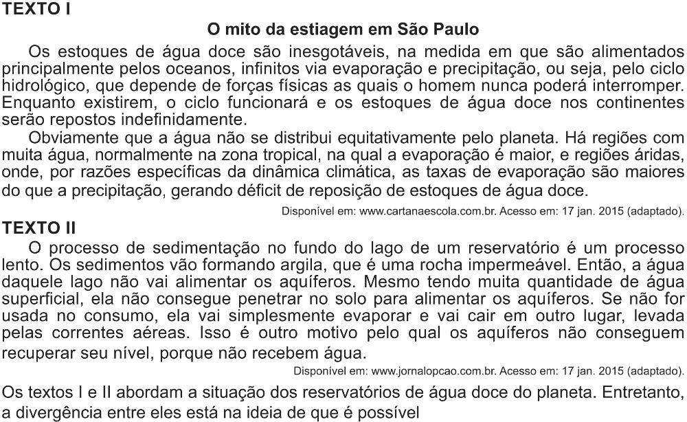 Trecho original com figura, tabela ou fórmula da questão 34 do ENEM 2021 - 1º Dia – Caderno 2 – Amarelo (Ampliada) – Aplicação Regular.