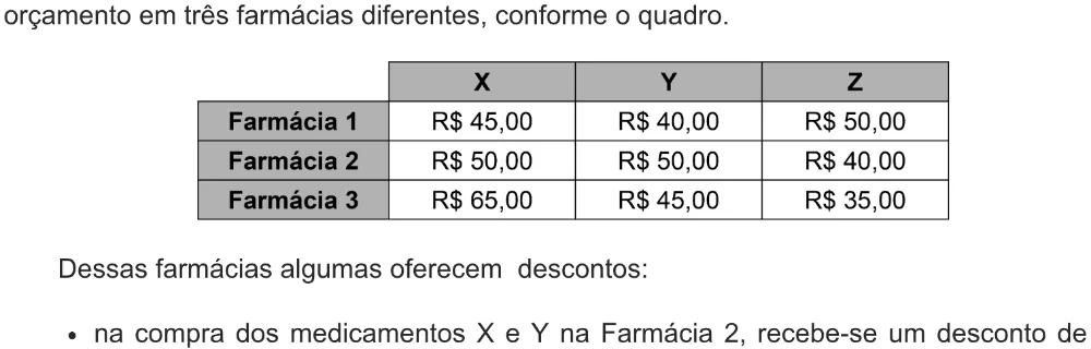 Trecho original com figura, tabela ou fórmula da questão 143 do ENEM 2021 - 2º Dia – Caderno 5 – Amarelo – Aplicação digital.