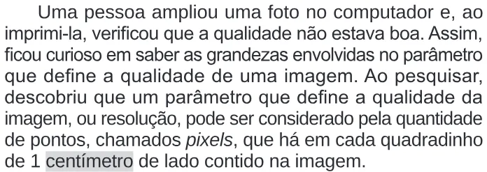Trecho original com figura, tabela ou fórmula da questão 170 do ENEM 2024 - 2º Dia – Caderno 11 – Laranja (braile e ledor) – Reaplicação/PPL.