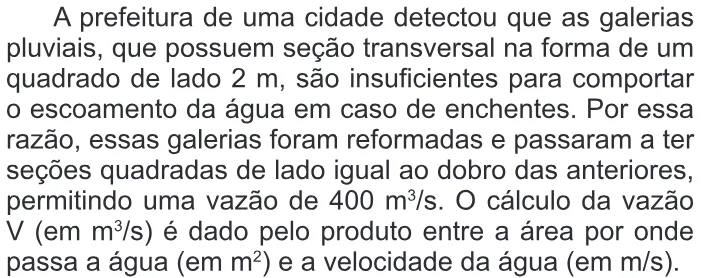 Trecho original com figura, tabela ou fórmula da questão 139 do ENEM 2016 - 2º Dia - Caderno 13 - Cinza – Reaplicação/PPL.