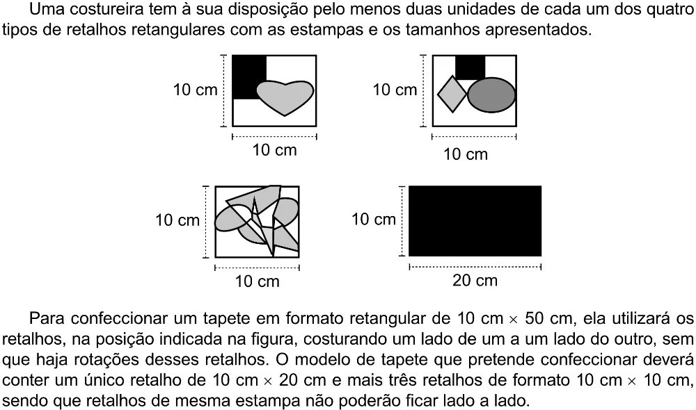 Trecho original com figura, tabela ou fórmula da questão 154 do ENEM 2023 - 2º Dia – Caderno 8 – Rosa (Ampliada) – Reaplicação/PPL.