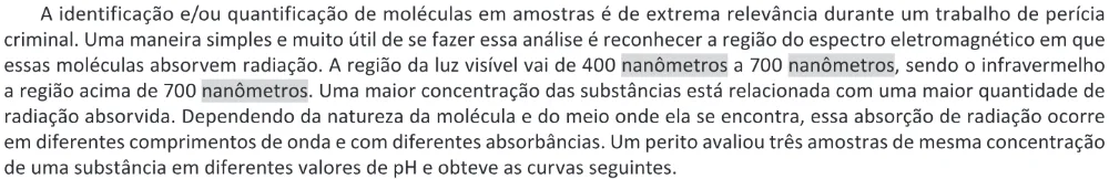 Trecho original com figura, tabela ou fórmula da questão 103 do ENEM 2025 - 2º Dia – Caderno 11 – Laranja (Braile e ledor) – Aplicação Regular - (Ledor) - Belém, Ananindeua e Marituba.